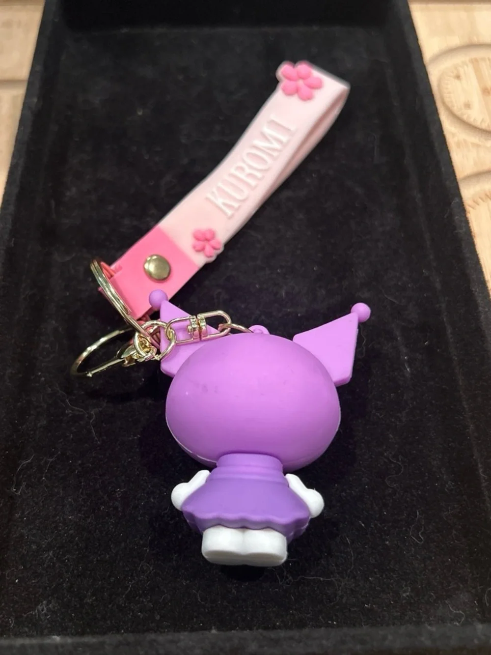 Purple Cute Character Keychain for Kids